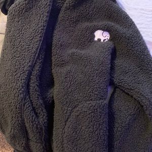 Ivory Ella Hooded Sherpa Jacket